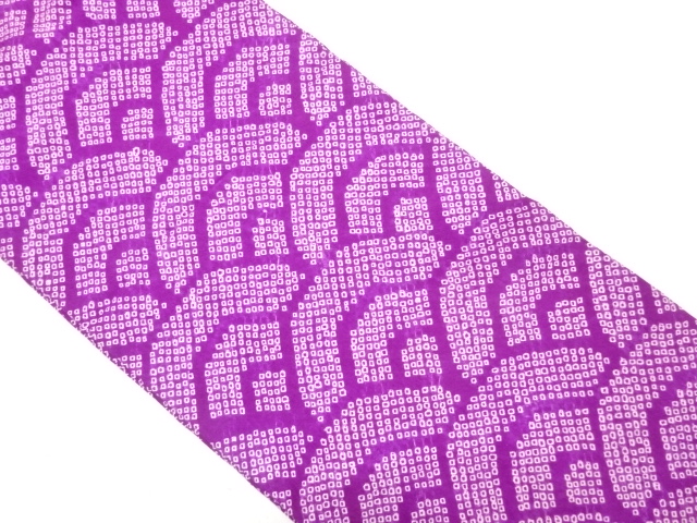 絞り　青海波模様　名古屋帯